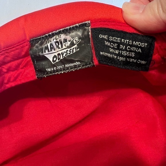 Cappy Hat Super Mario Odyssey Nintendo Red Costume Cosplay Cap Authentic - Picture 4 of 5